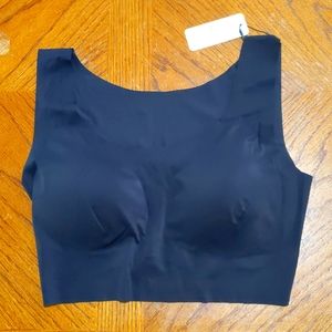 Understance No Bra Cropped Tank Black